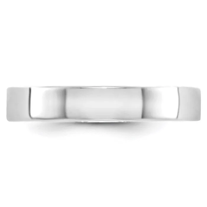 Rings Goldia Solid 18K White Gold 4mm Light Weight Flat MensWomens Wedding Band Ring Size 65 Rings Goldia Solid 18K White Gold 4mm Light Weight Flat MensWomens Wedding Band Ring Size 65