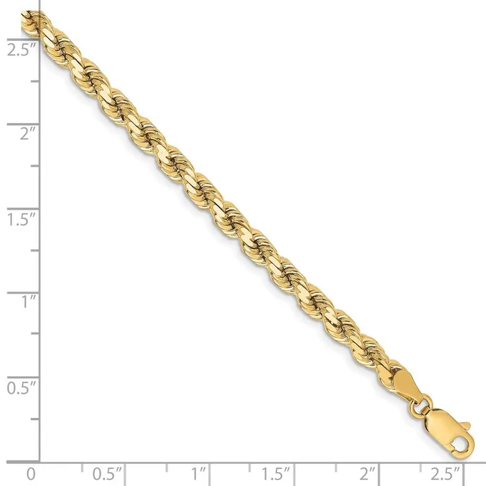 10K 425mm DiamondCut Rope Chain TreasureFineJewelers Necklaces