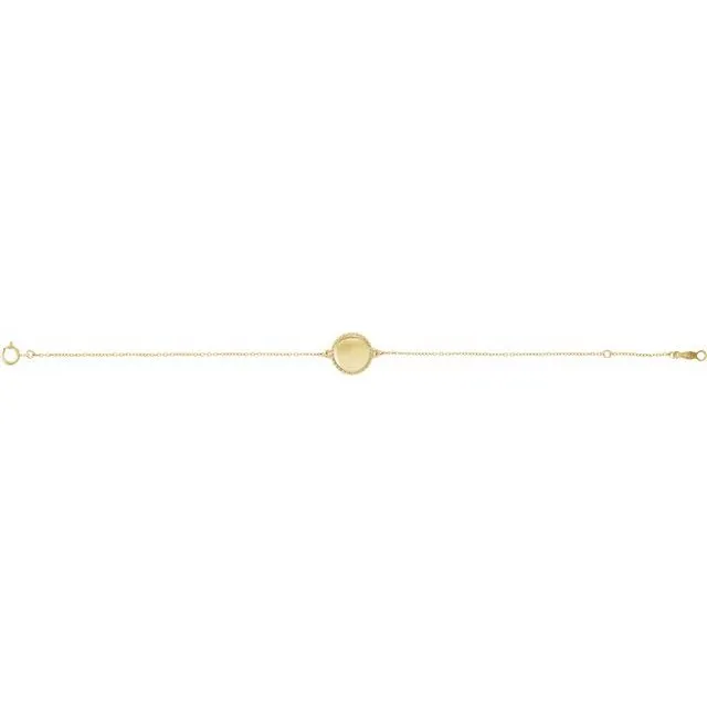 14K Yellow Gold Beaded 6575 Bracelet TreasureFineJewelers Bracelets