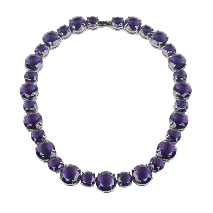 Earrings Amethyst Simple Glass Necklace vendorunknown