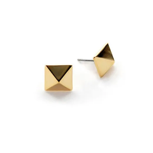 Earrings vendorunknown Pyramid Square Earrings