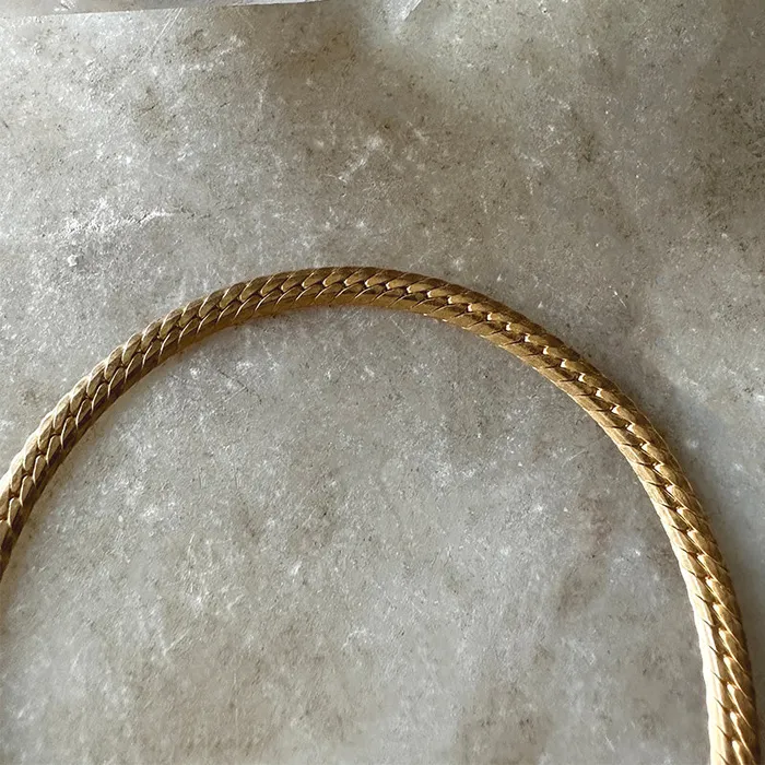 Gold Herringbone Bracelet Robindira Unsworth Bracelets