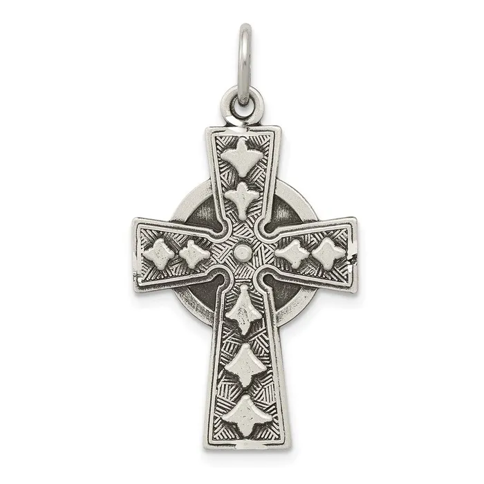 Necklaces Sterling Silver Antiqued Irish Cross Pendant TreasureFineJewelers Necklaces Sterling Silver Antiqued Irish Cross Pendant TreasureFineJewelers