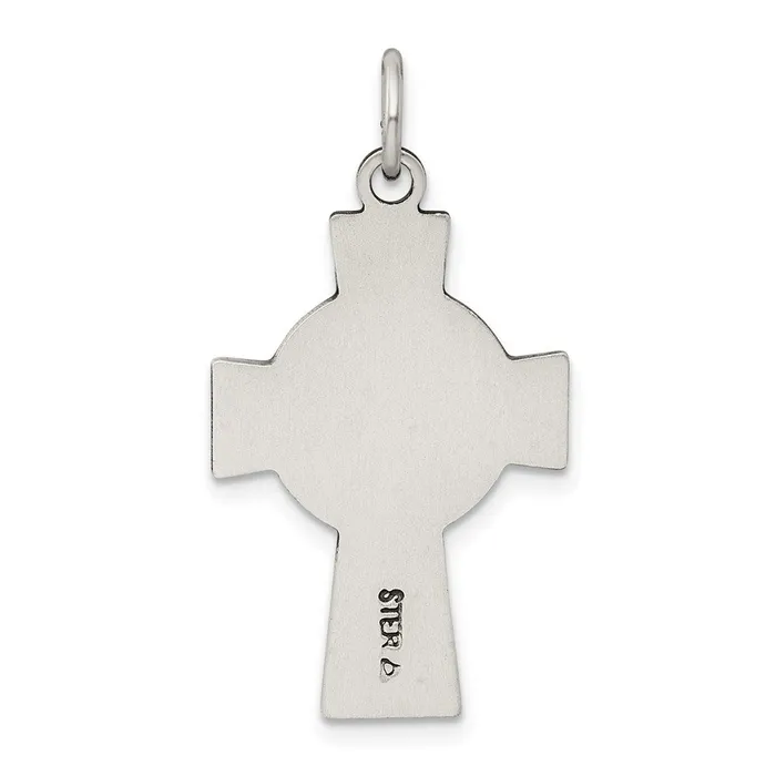 Necklaces Sterling Silver Antiqued Irish Cross Pendant TreasureFineJewelers