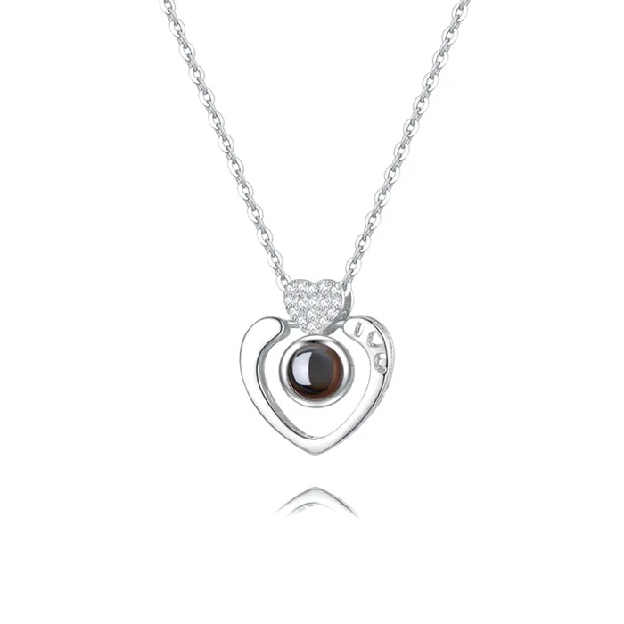 Necklaces Trendolla Jewelry The Memory of Love Necklace for Women Necklace with Picture Inside