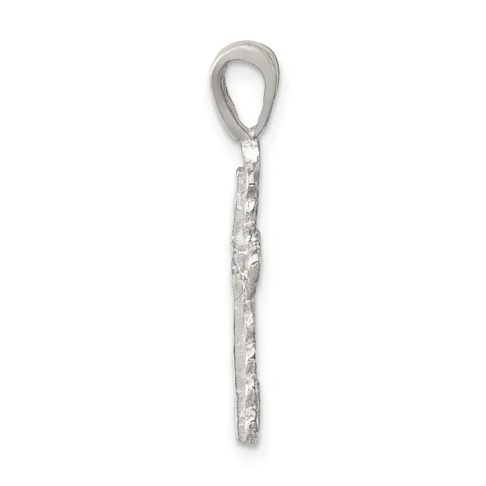 Sterling Silver Budded Cross Pendant TreasureFineJewelers Necklaces