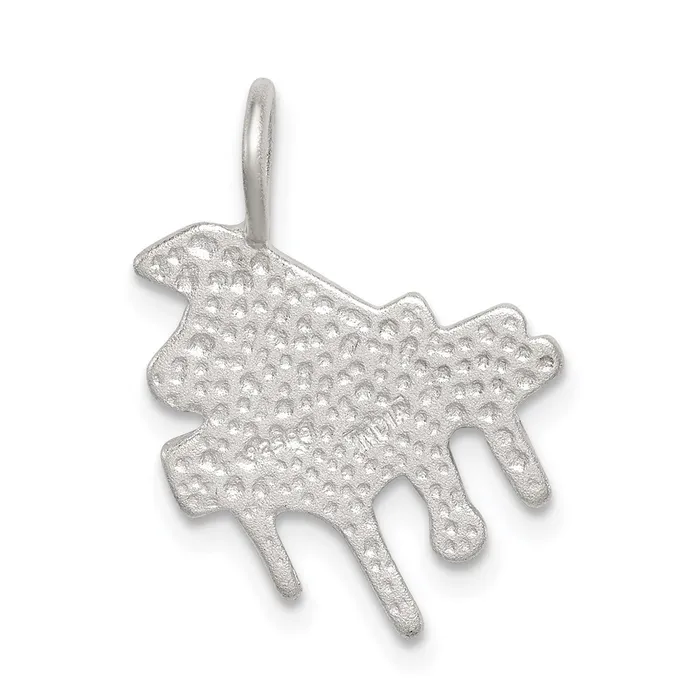 Sterling Silver Diamond Cut Grand Piano Pendant TreasureFineJewelers Necklaces