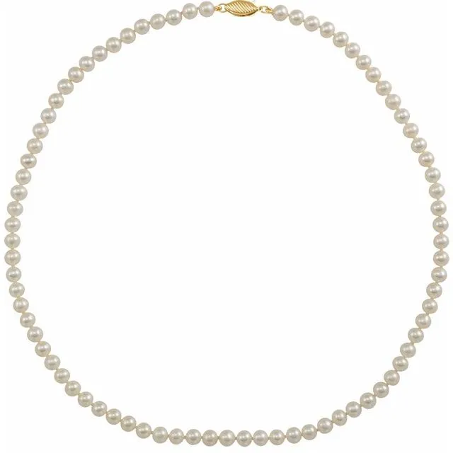 TreasureFineJewelers Earrings 14K Yellow Gold Cultured Freshwater Pearl 16 Strand TreasureFineJewelers Earrings 14K Yellow Gold Cultured Freshwater Pearl 16 Strand