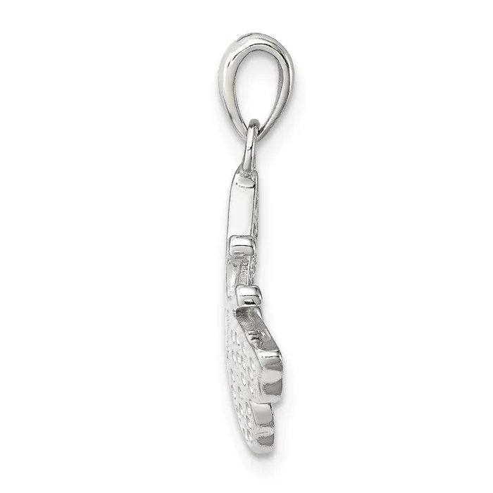 TreasureFineJewelers Necklaces Sterling Silver CZ Butterfly Pendant
