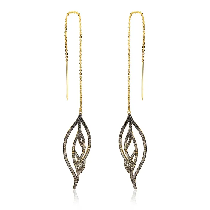 vendorunknown Earrings LUMINOUS THREADER EARRINGS