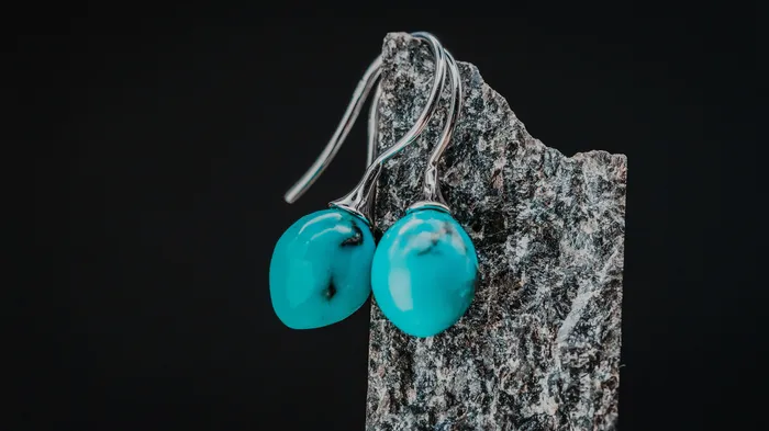 Sterling Silver Turquoise Earrings Vicky Bates Earrings
