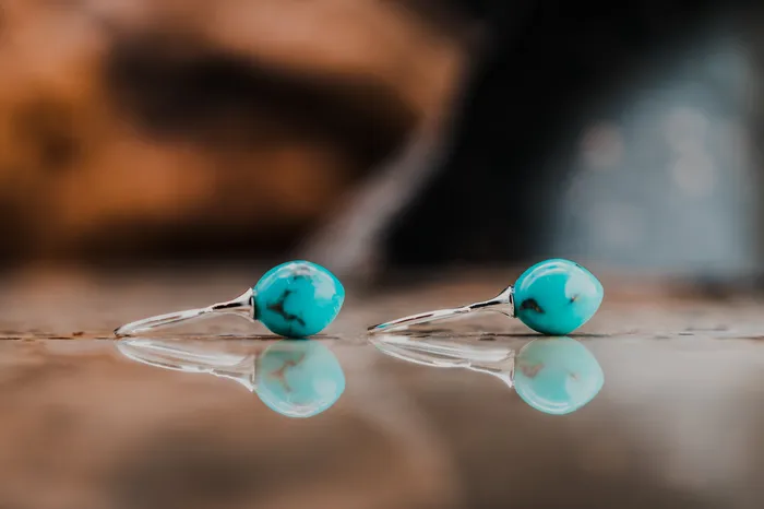 Sterling Silver Turquoise Earrings Vicky Bates Earrings