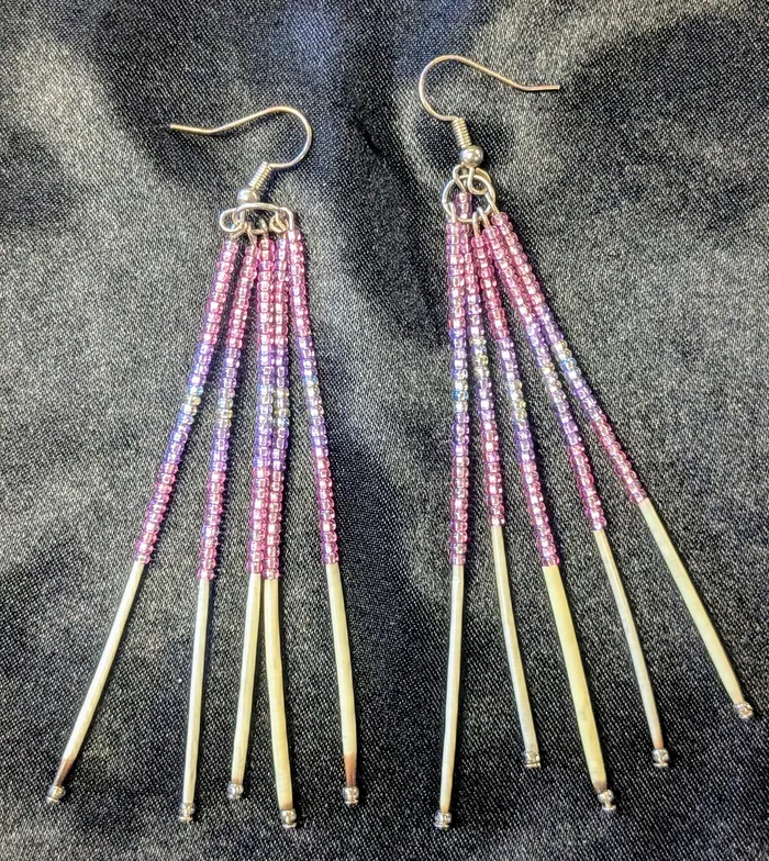 Earrings Ren McCully Quill Dangle Earrings Earrings Ren McCully Quill Dangle Earrings