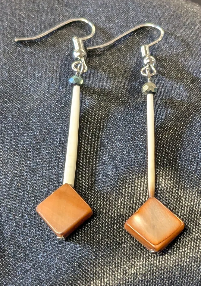 Earrings Ren McCully Quill Dangle Earrings Earrings Ren McCully Quill Dangle Earrings