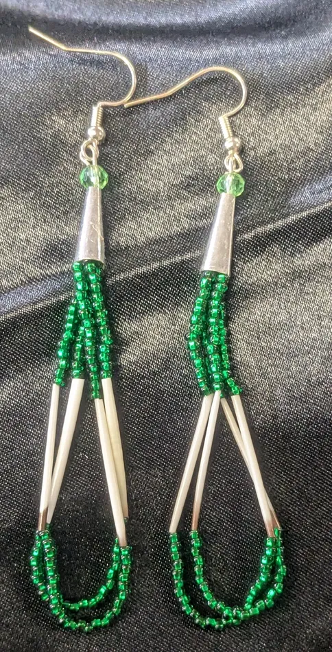 Earrings Ren McCully Quill Dangle Earrings Earrings Ren McCully Quill Dangle Earrings