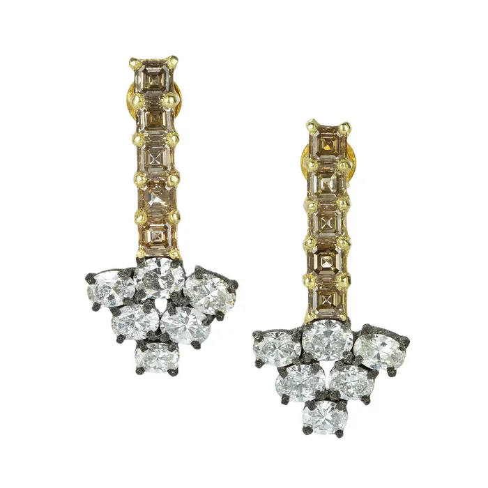 Earrings Todd Pownell One of a Kind Diamond Arrow Earrings
