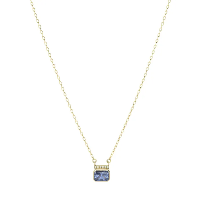 Sapphire Roxy Pendant Necklace Annette Ferdinandsen Necklaces Sapphire Roxy Pendant Necklace Annette Ferdinandsen Necklaces