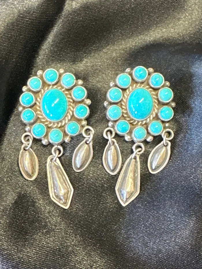 Sleeping Beauty Turquoise Sterling Earrings Chris Crosbys Purple Coyote Earrings Sleeping Beauty Turquoise Sterling Earrings Chris Crosbys Purple Coyote Earrings