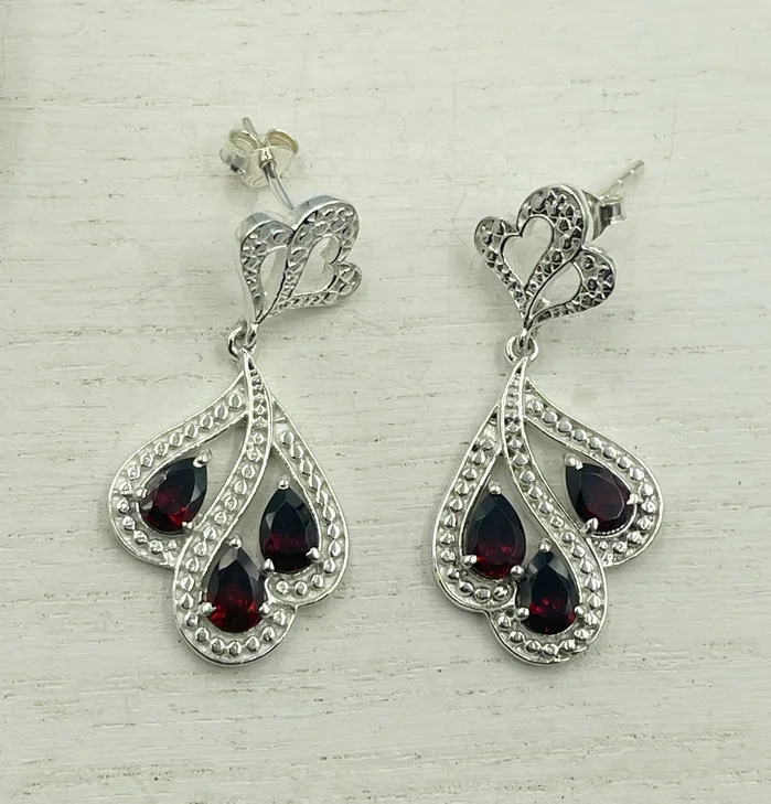Sophiareneboutiquecom Earrings Sterling Silver Artisan Gem Earrings