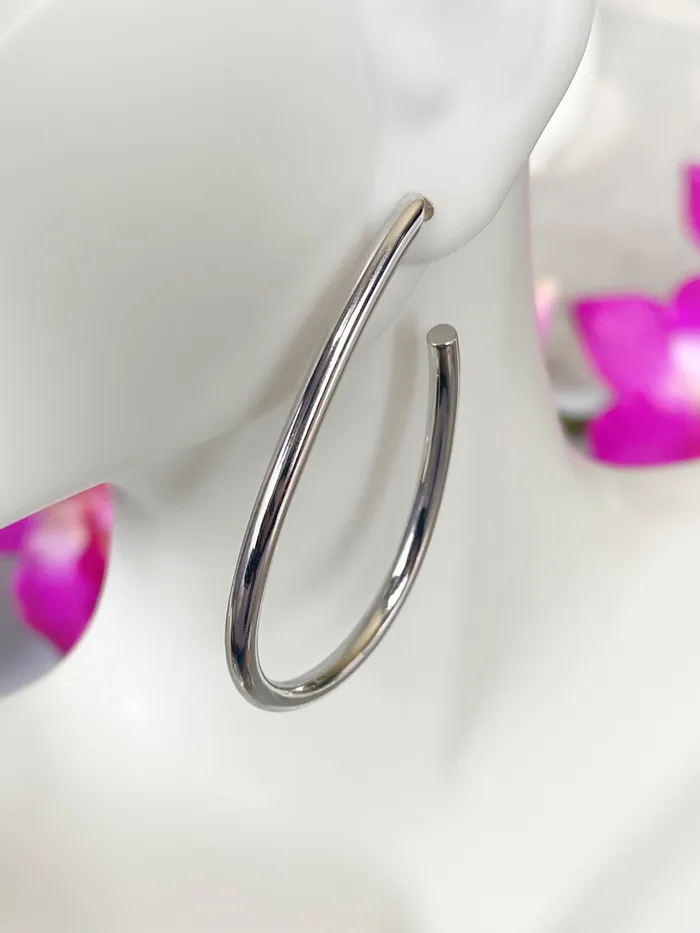 Sterling Silver Open Hoop Earrings Sophiareneboutiquecom Earrings