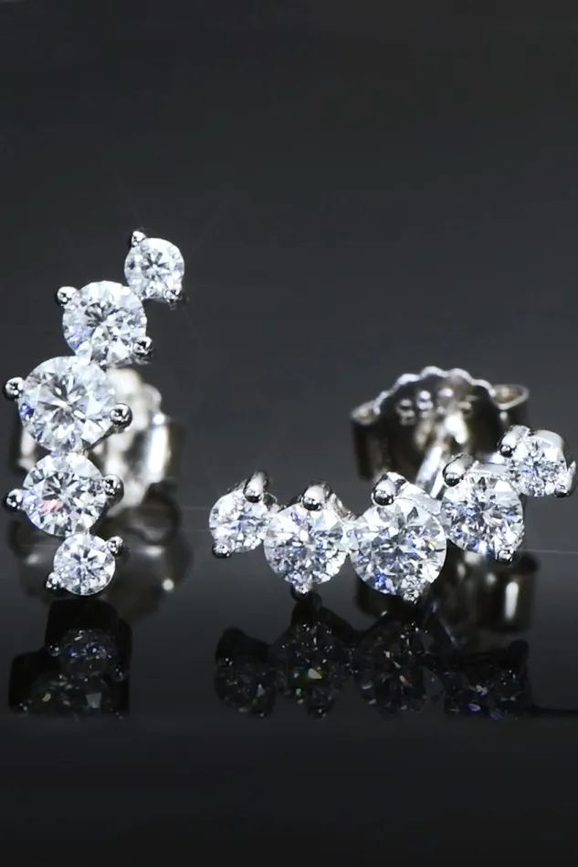 Trendsi All You Need Moissanite PlatinumPlated Earrings Earrings