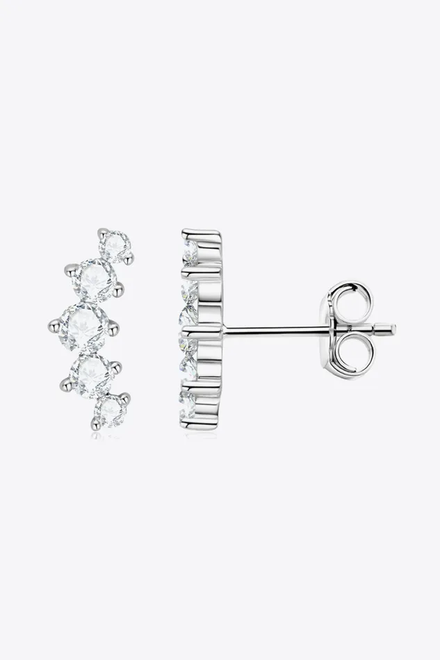 Trendsi All You Need Moissanite PlatinumPlated Earrings Earrings