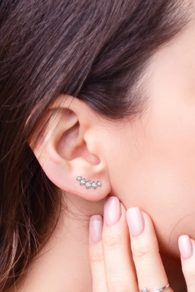Trendsi All You Need Moissanite PlatinumPlated Earrings Earrings
