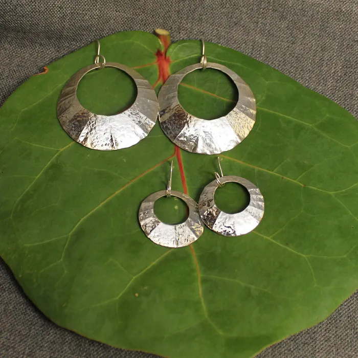 Crucian Gold Earrings Gypsy Sterling Silver Earrings