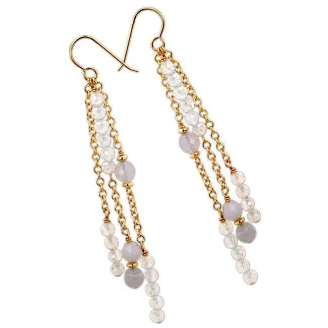 Earrings Blue Lace Agate Earrings333238 Elisa Ilana