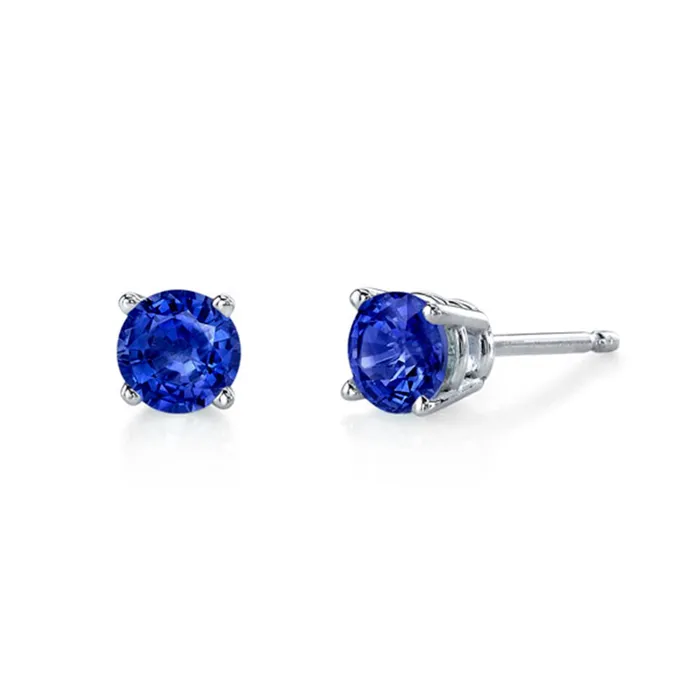 Elisa Ilana Earrings Blue Sapphire 35mm Earrings4253