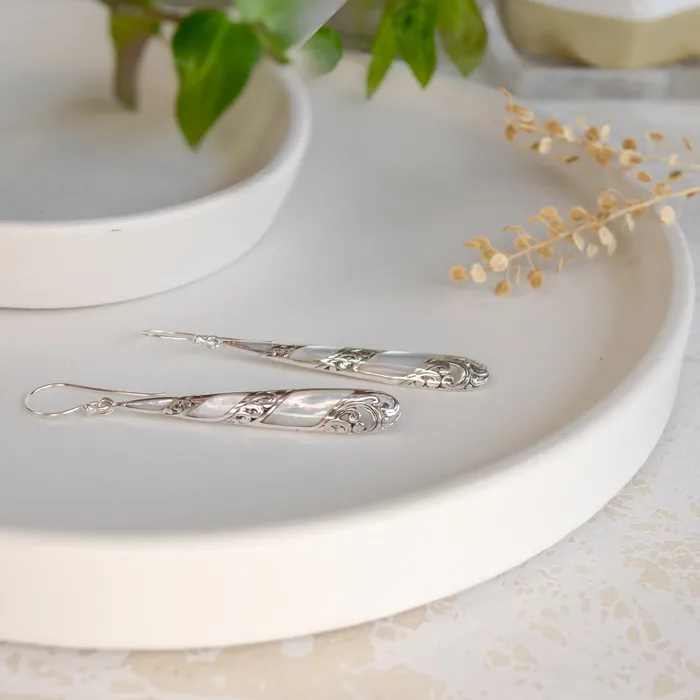 Elisa Ilana Earrings Elongated Teardrop Dangle Earrings