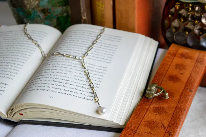 Elisa Ilana Necklaces Sterling Silver 14KTGF Diamond Cut Y Necklace