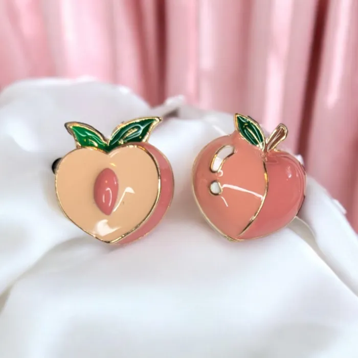 Georgia Peach Stud Earrings Ear Xpressions Earrings