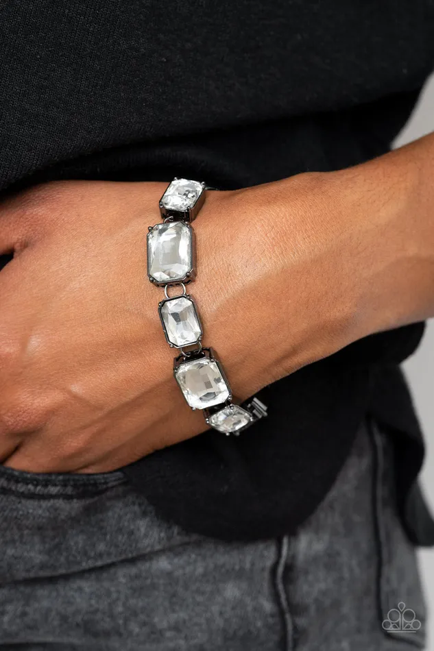 After Hours Black Bracelet Jewelry by Bretta Paparazzi Accessories Bracelets