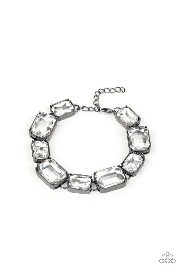 After Hours Black Bracelet Jewelry by Bretta Paparazzi Accessories Bracelets