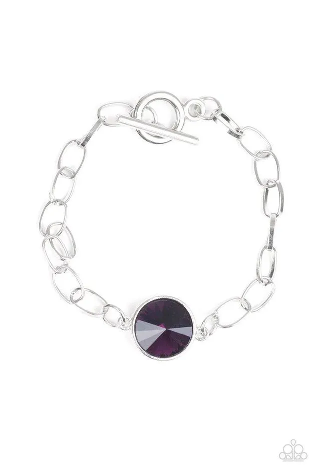 Bracelets Paparazzi Accessories All Aglitter Purple Bracelet Jewelry by Bretta