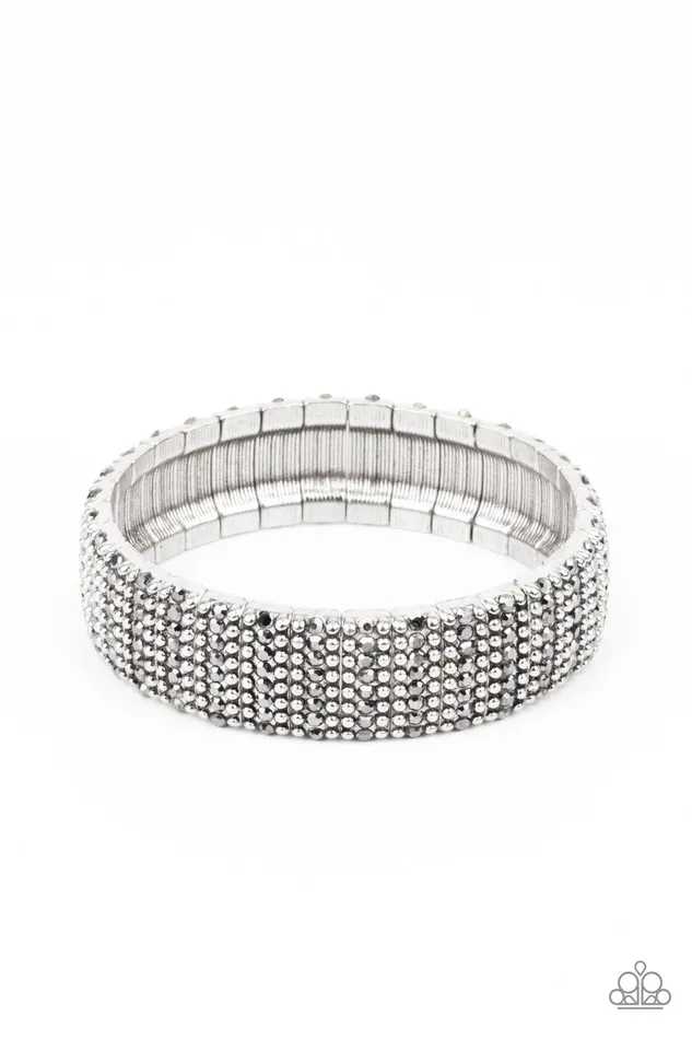 Bracelets Paparazzi Accessories The GRIT Factor Silver Bracelet Jewelry by Bretta