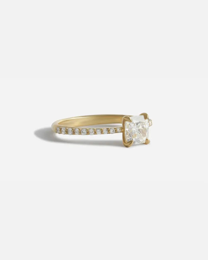Fitzgerald Jewelry Lara White Cushion Pave Ring Rings