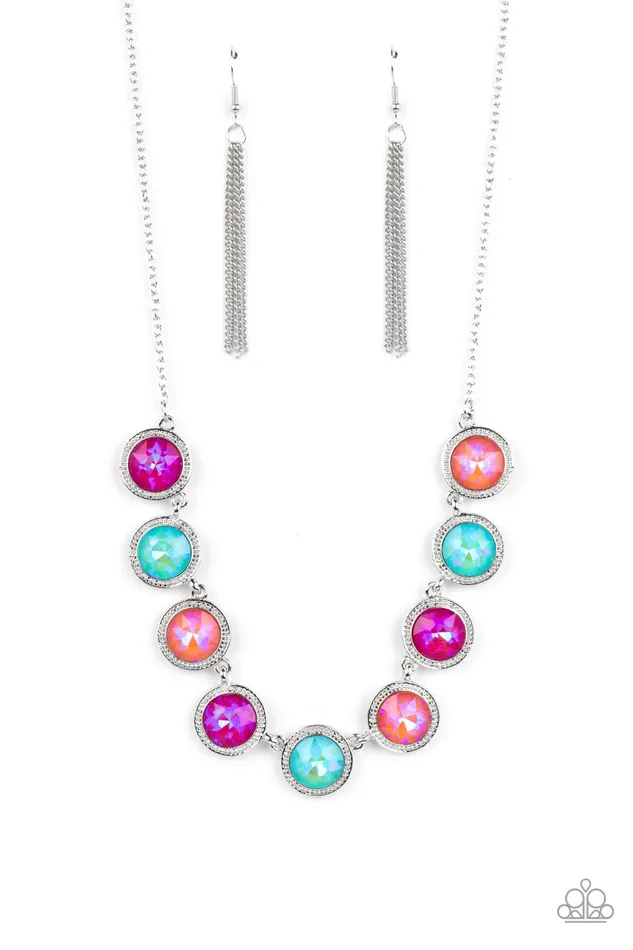 Necklaces Paparazzi Accessories Queen of the Cosmos Orange Necklace Jewelry by Bretta