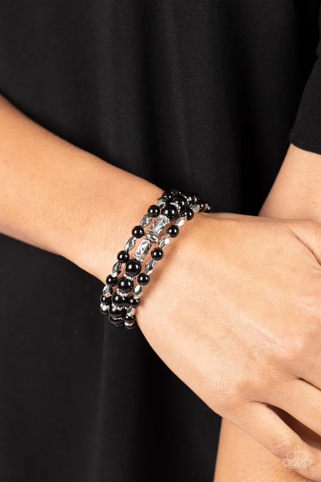 Paparazzi Accessories Bracelets Colorfully Coiled Black Coil Bracelet Jewelry by Bretta Paparazzi Accessories Bracelets Colorfully Coiled Black Coil Bracelet Jewelry by Bretta
