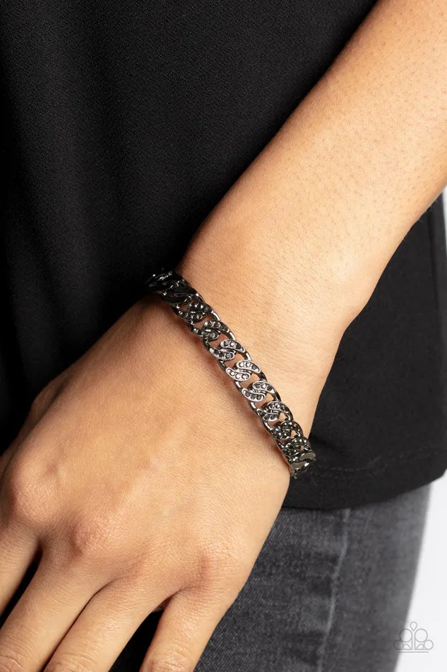 Paparazzi Accessories Bracelets Some Serious Shimmer Black Cuff Bracelet Jewelry by Bretta Paparazzi Accessories Bracelets Some Serious Shimmer Black Cuff Bracelet Jewelry by Bretta