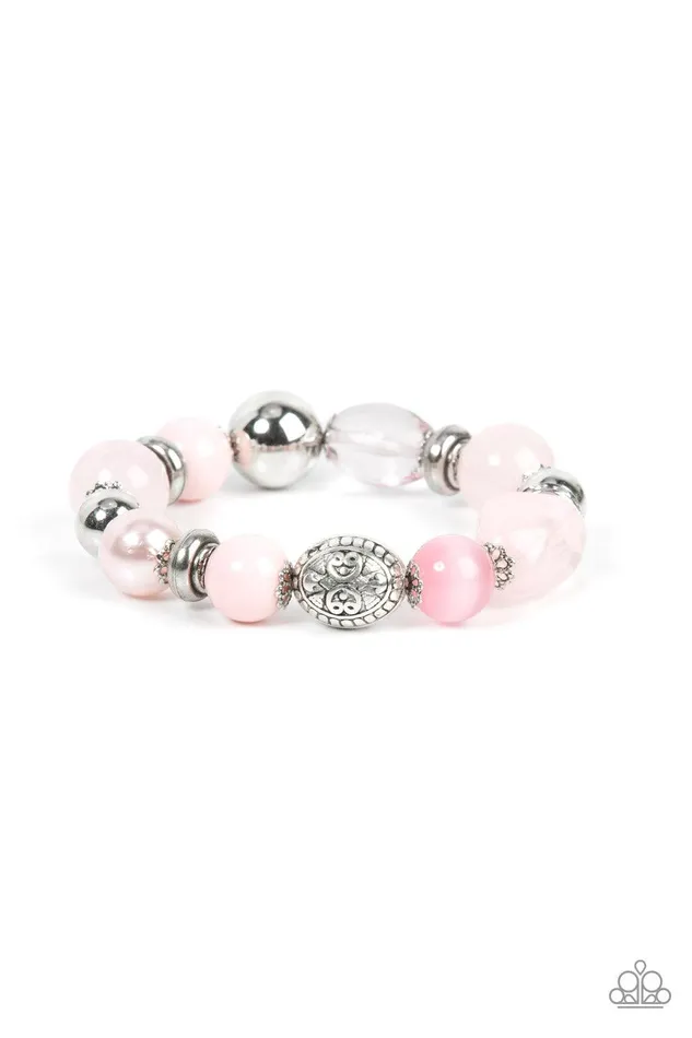 Paparazzi Accessories Bracelets Tonal Takeover Pink Bracelet Jewelry by Bretta