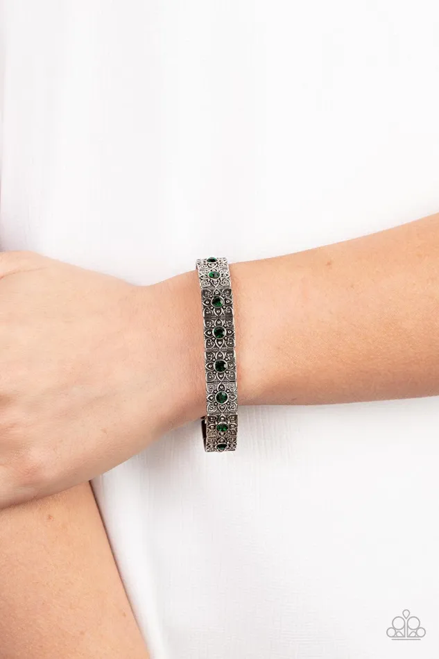 Paparazzi Accessories Bracelets Venetian Valentine Green Bracelet Jewelry by Bretta