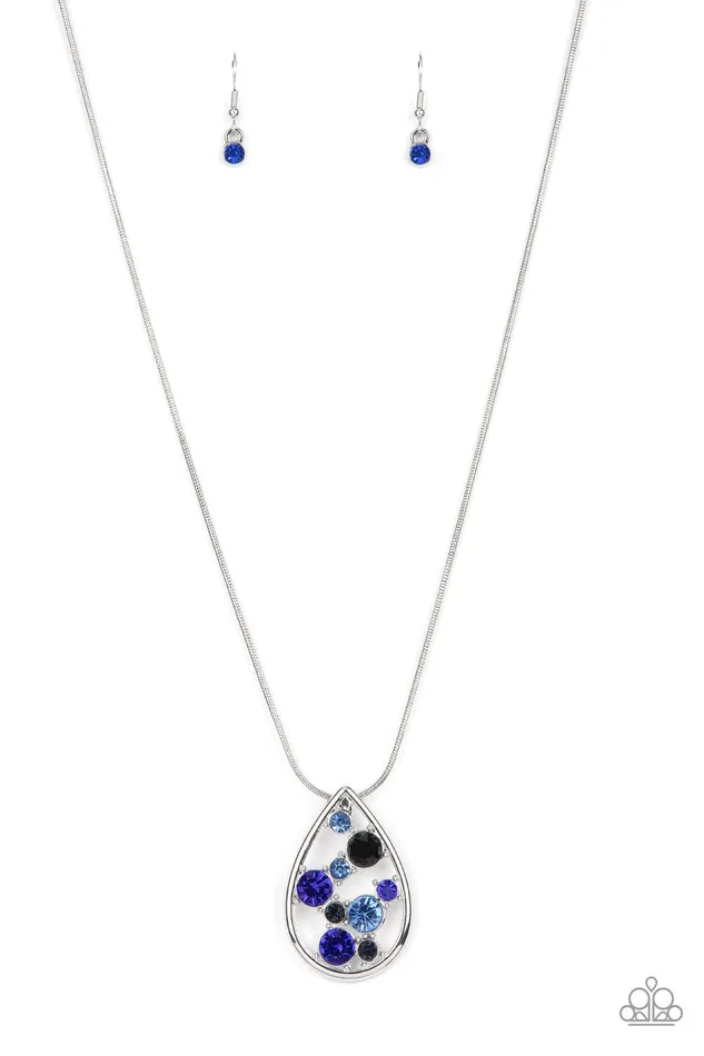 Paparazzi Accessories Necklaces Seasonal Sophistication Blue Necklace Jewelry by Bretta
