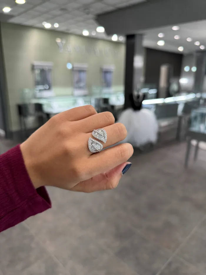 Rings YaninaCo Jewelry Diamond Leaf Fashion Ring
