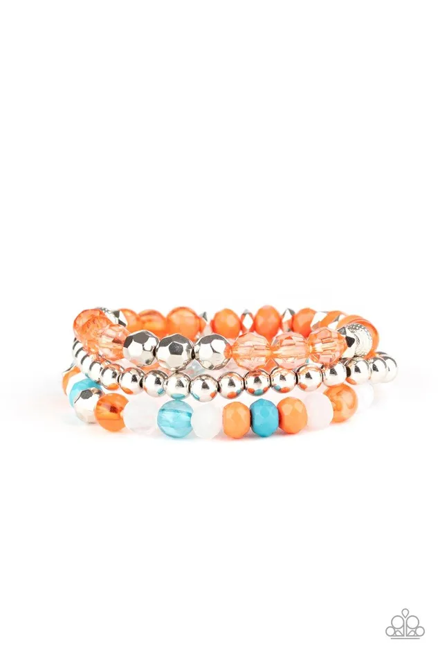 Sugary Shimmer Multi Bracelet Jewelry by Bretta Paparazzi Accessories Bracelets